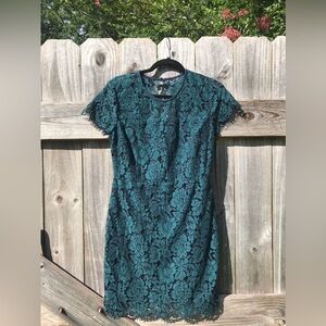 Banana Republic Green Lace Dress Size 6P